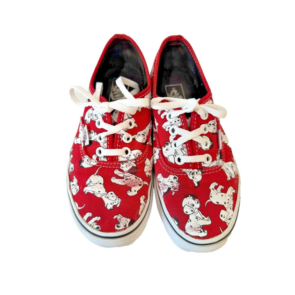 Vans Disney 101 Dalmatians Authentic Low Sneaker W SZ 5.5 Skate Shoe Lace Up